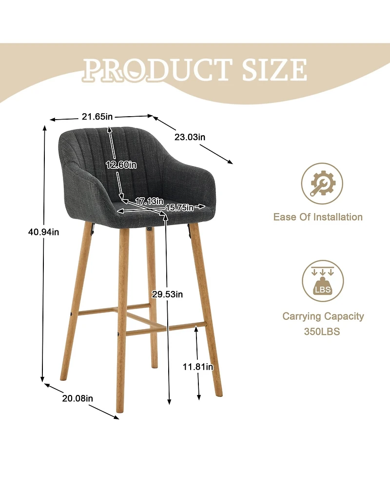 Rainsken Bar Stools Set of 2