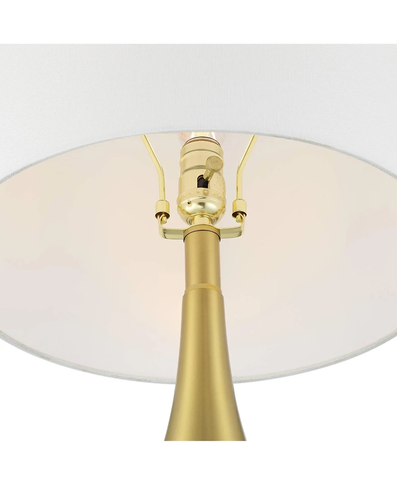 360 Lighting Yolanda 25 1/2" High Gold Teardrop Table Lamp Set