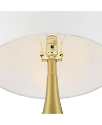 360 Lighting Yolanda 25 1/2" High Gold Teardrop Table Lamp Set