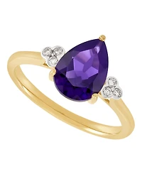 Macy's Amethyst (1-1/2 ct. t.w.) & Diamond Accent Ring 14k Yellow Gold (Also Available Multi-Stones)