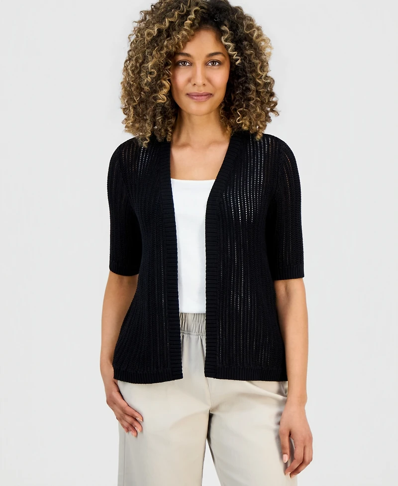 Style & Co Petite Summer Cotton Cardigan, Exclusively at Macy's