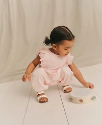 abercrombie kids Baby Girls' Flutter Sleeve Eyelet Jumpsuit