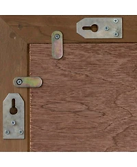 Tikamoon Solid Teak Wood Framed Mirror Rustic 140x70 Design Bathroom Living room