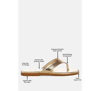 London Rag Women's Nitty Square Toe Flats