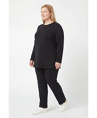 Woman Within Women's Fleece Sweatshirt Set