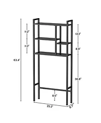 Yigii 3-tier Over-the-Toilet Storage Rack Space-Saving Bathroom Organizer Multi-Functional Shelf