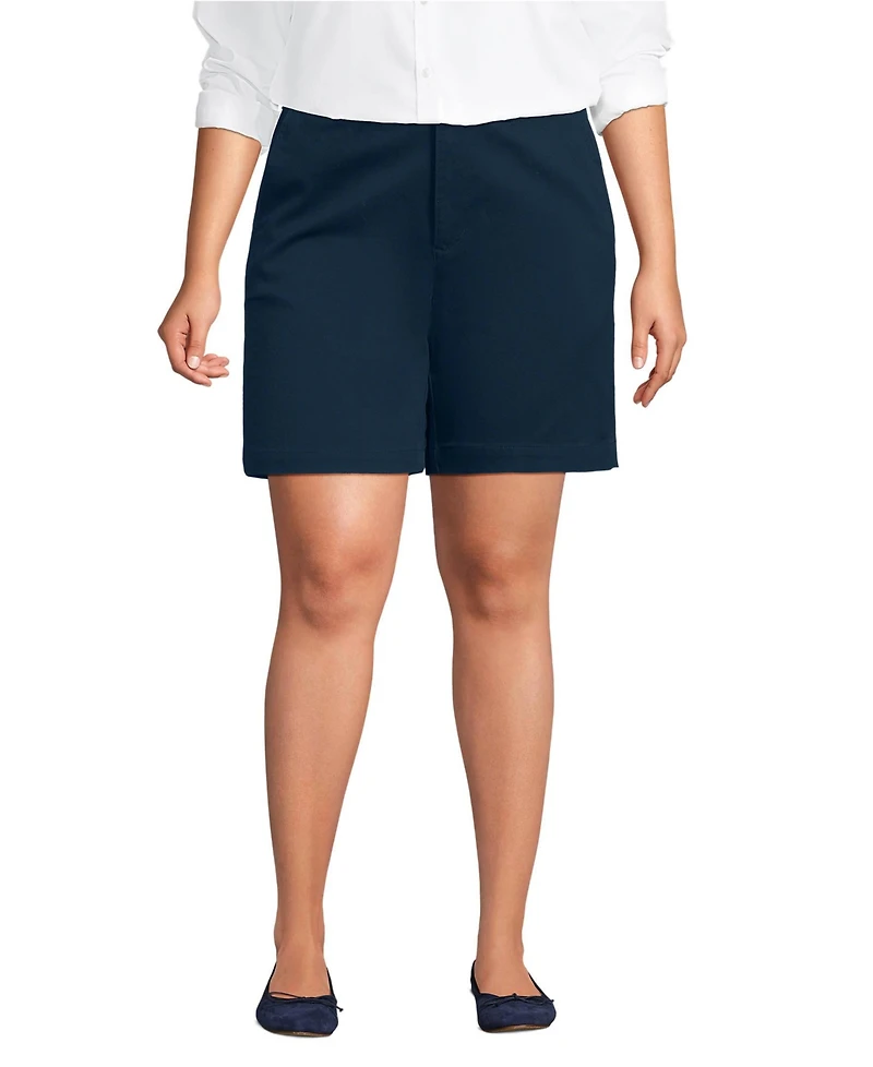 Lands' End Women's Classic 7" Chino Shorts