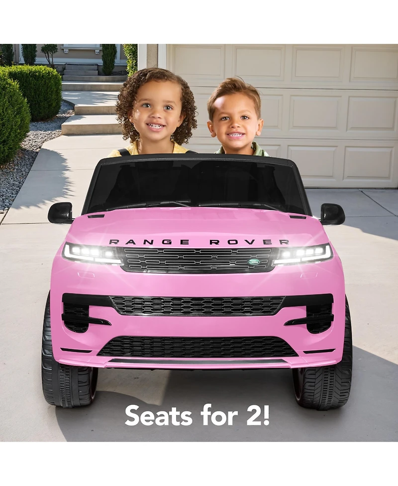 Best Choice Products Kids 24V 2-Seater Licensed Range Rover Ride-On Car w/ Parent Control 132lb Weight Capacity