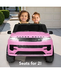 Best Choice Products Kids 24V 2-Seater Licensed Range Rover Ride-On Car w/ Parent Control 132lb Weight Capacity