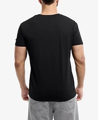 X-Ray Men's Basic Henley Neck Short Sleeve T-Shirt