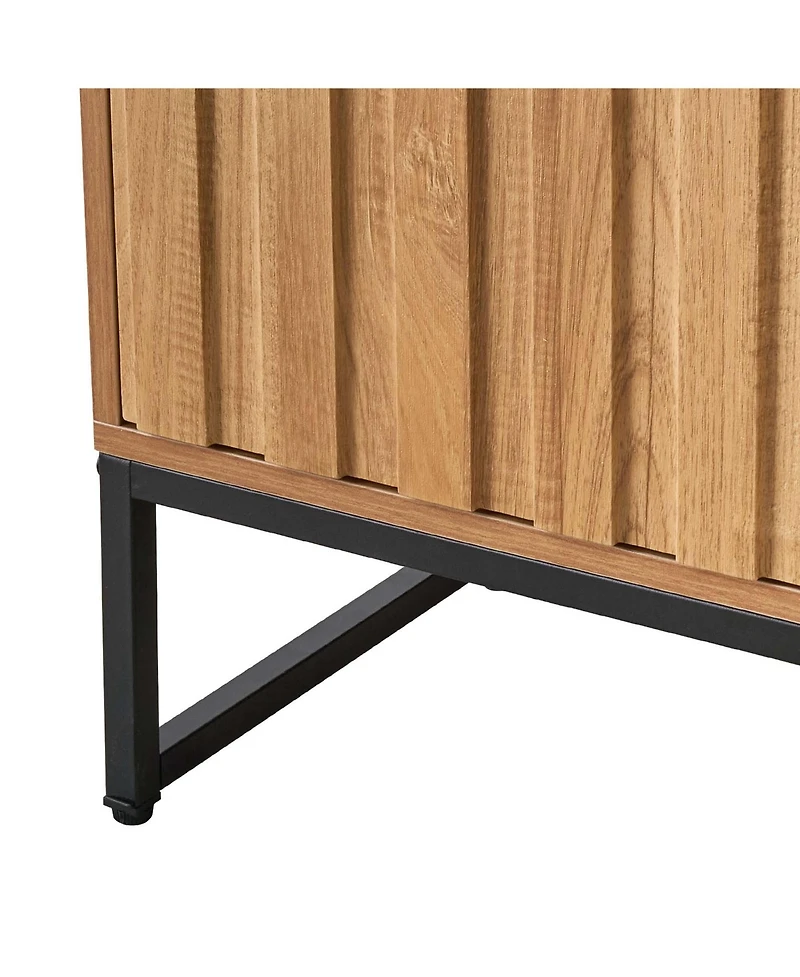 Aostirmotor 47.2" Hidden Cat Litter Box Enclosure Furniture with Scratch Pad and Storage, Waterproof End Table, Fits Most Litter Boxes