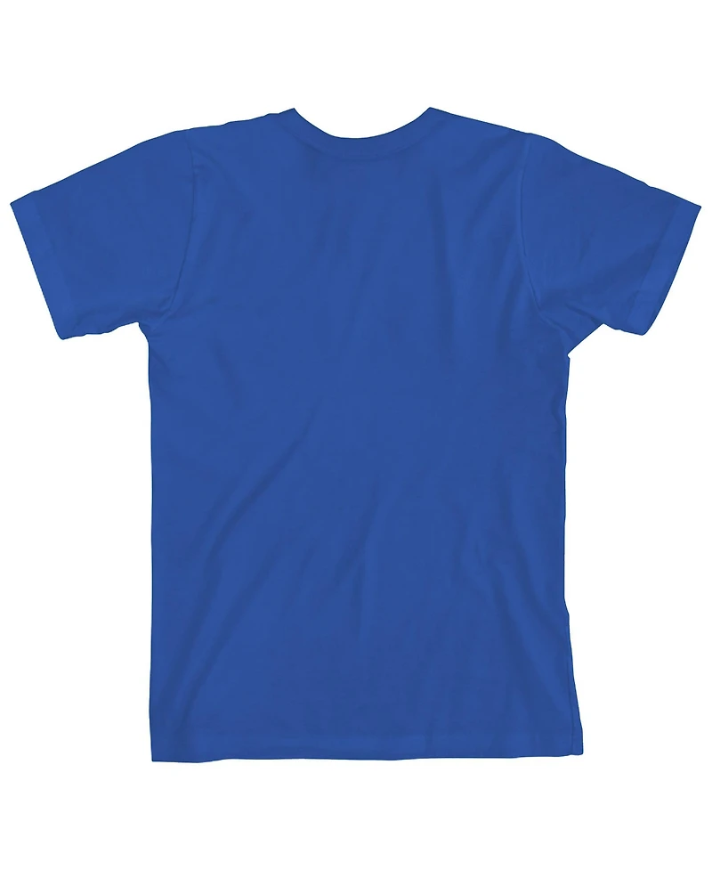 Dog Man Boys Supa Buddies Youth Royal Blue Crew Neck Short Sleeve T-shirt-xl