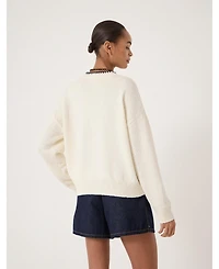 Hush Women's Hallie Crew Neck Lobster Graphic Sweater