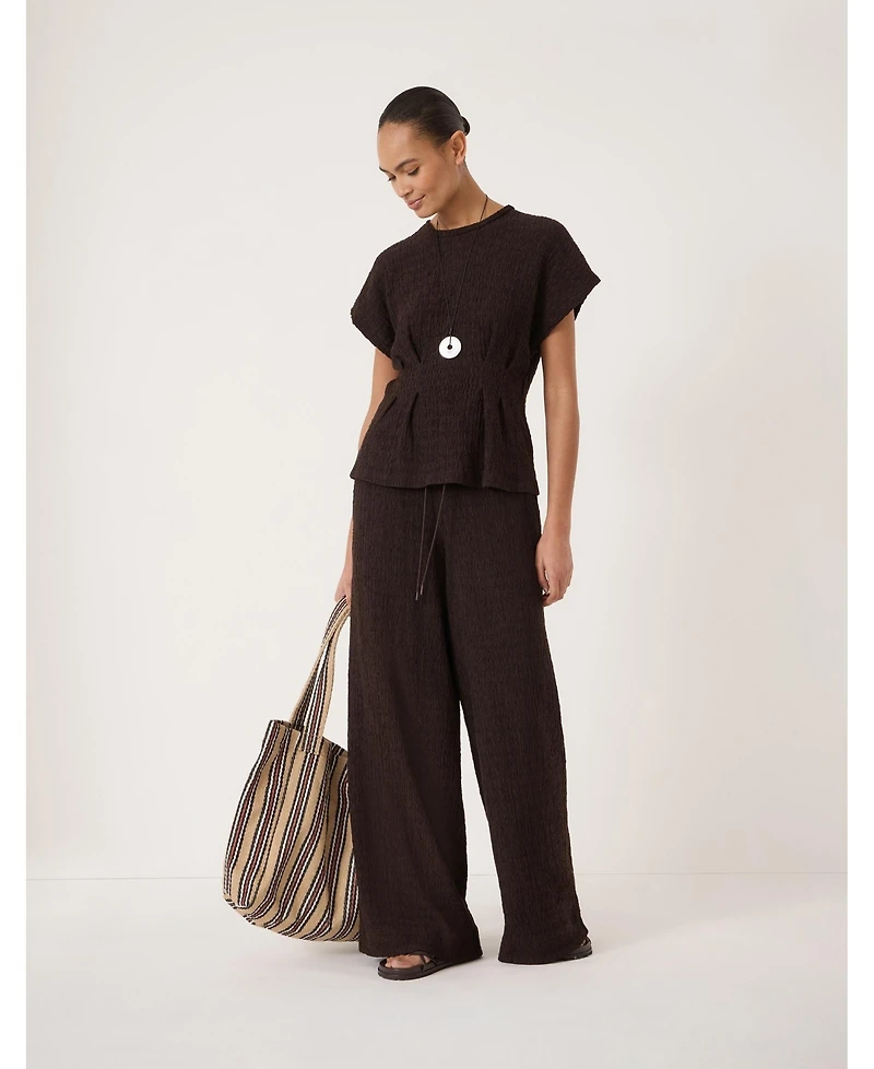 Hush Women's Keira Textured Pleat Release Jersey Top