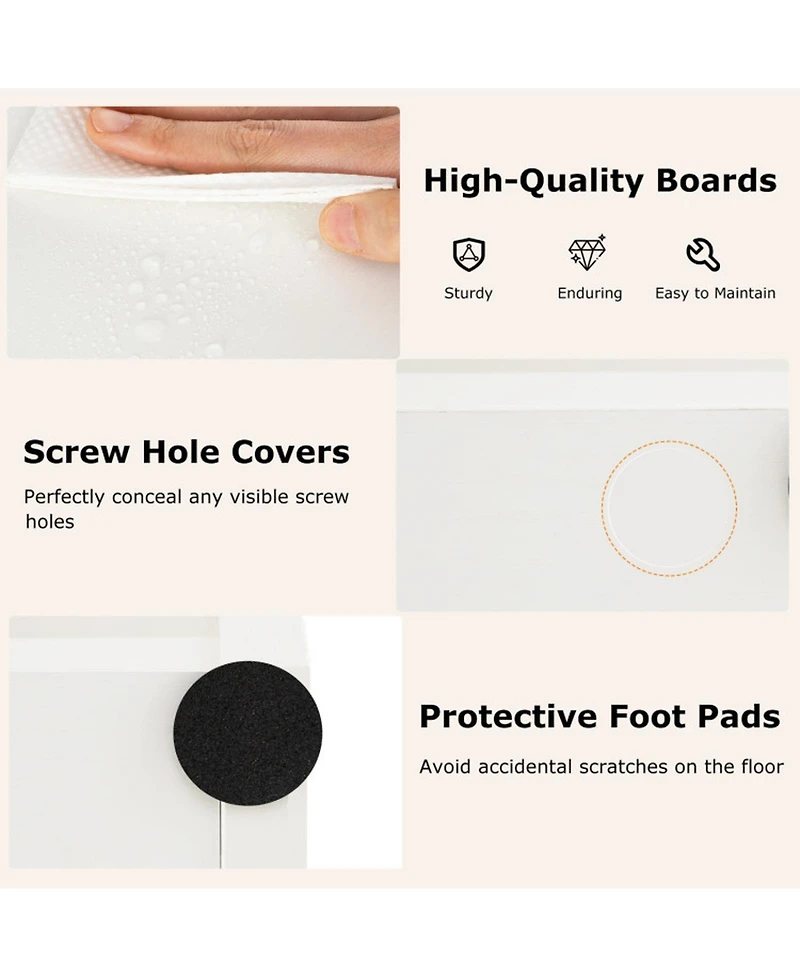 Gouun 11-Tier Modern Book Organizer Bookcase with Safety Kits