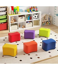 Sugift Six Piece Modular Kids Stool Set with Butterfly Design