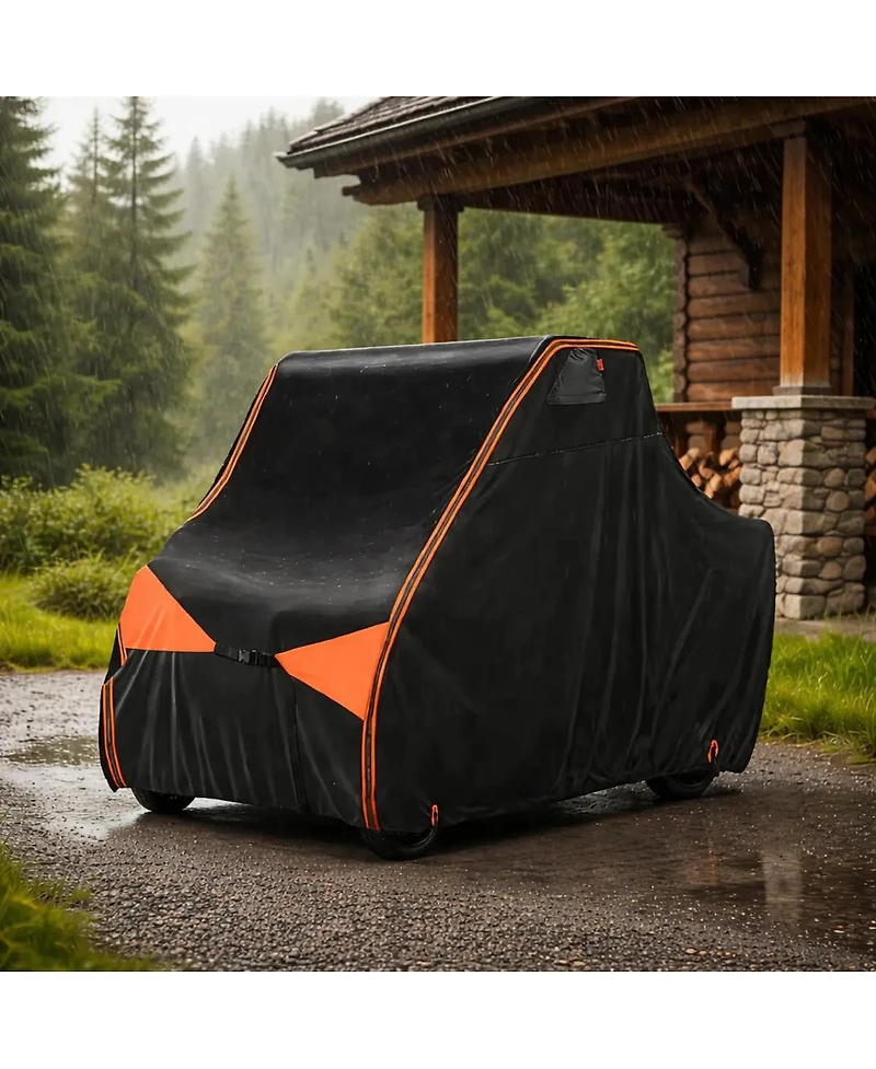 Iclover 2-3 Seater Utv Cover, 600D Heavy Duty Waterproof Side-by-Side Cover for Polaris Rzr, Ranger, Can-Am Defender, Honda Pioneer
