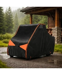 Iclover 2-3 Seater Utv Cover, 600D Heavy Duty Waterproof Side-by-Side Cover for Polaris Rzr, Ranger, Can-Am Defender, Honda Pioneer