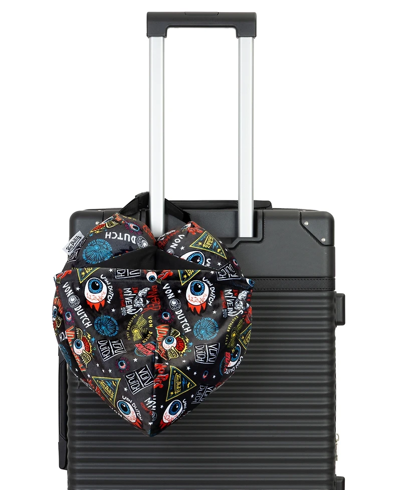 Von Dutch Jax Hooded Memory Foam 11" Travel Neck Pillow