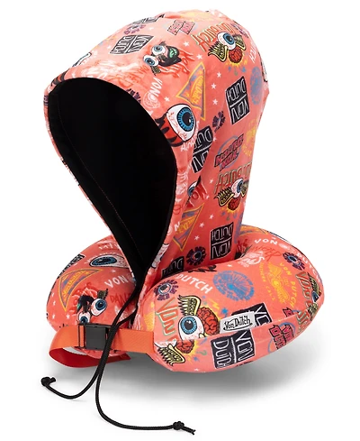 Von Dutch Jax Hooded Memory Foam 11" Travel Neck Pillow
