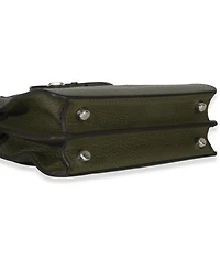 Pre-Owned Fendi Olive Calfskin Leather Mini Peekaboo ISeeU Bag