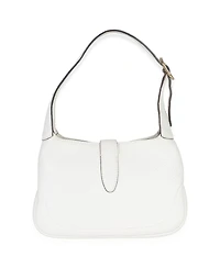 Pre-Owned Gucci White Grained Leather Small Jackie Hobo