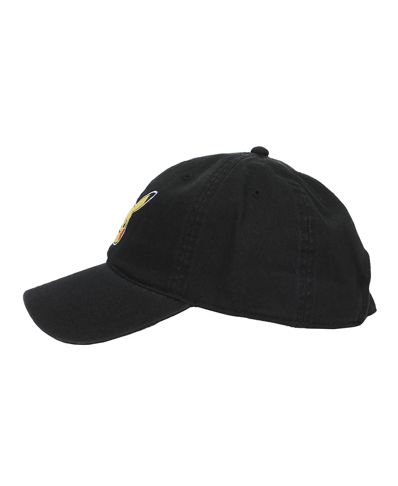 Pokemon Men's Pikachu Washed Cotton Twill Dad Cap