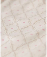 MeMoi Baby Girls Harlequin Heart All Over Print Footie