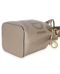 Pre-Owned Fendi Tortora Vitello Cruise F is Fendi Mini Mon Tresor Bucket Bag