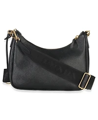 Pre-Owned Prada Black Saffiano Lux Re-Edition 2005 Shoulder Bag