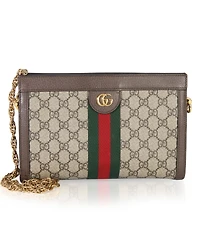 Pre-Owned Gucci Beige Gg Supreme Web Ophidia Gg Small Shoulder Bag