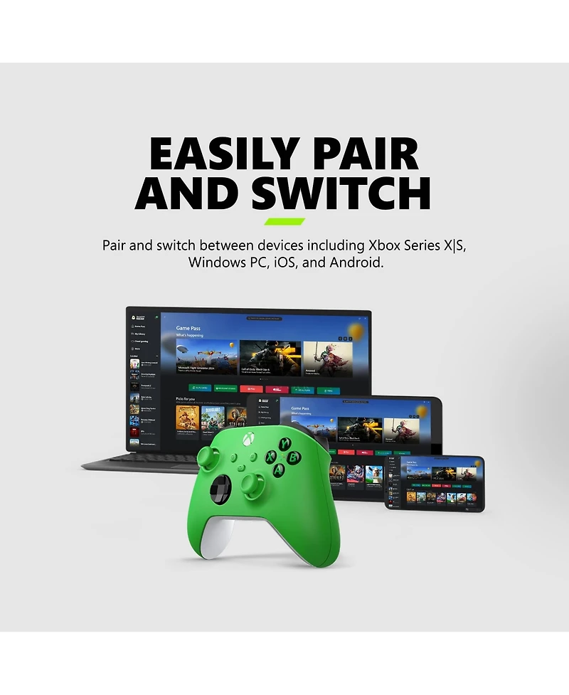 Xbox Wireless Controller - Velocity Green for Xbox Series X|S, Xbox One