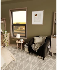 gaomon Velvet Accent Chair Club Cozy Armrest Upholstered Barrel with Solid Legs for Living Room Bedroom Study Waiting