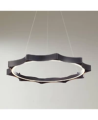 Possini Euro Design Gearworks 30" Wide Led Ring Pendant Light