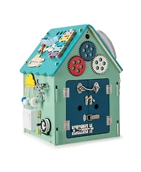 Slickblue Montessori Playhouse for Kids with Sensory Games and Storage