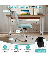 Sugift Ergonomic Computer Desk Chair with Lumbar Support and Arms