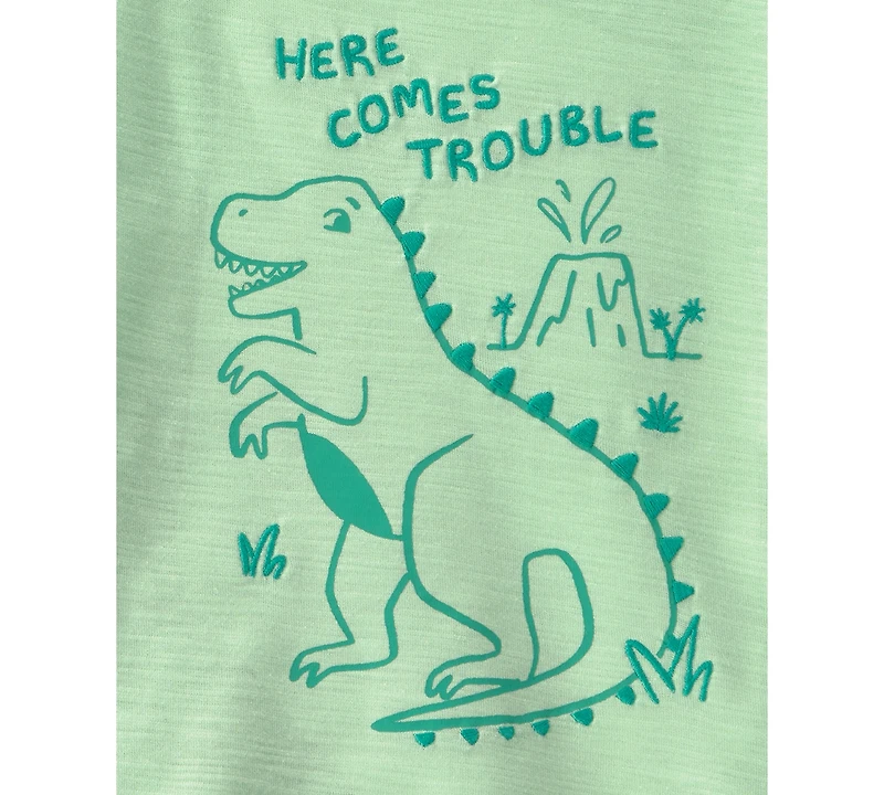 Carter's Baby Boys' Dinosaur T-Shirt and Shorts, 2-Piece Set