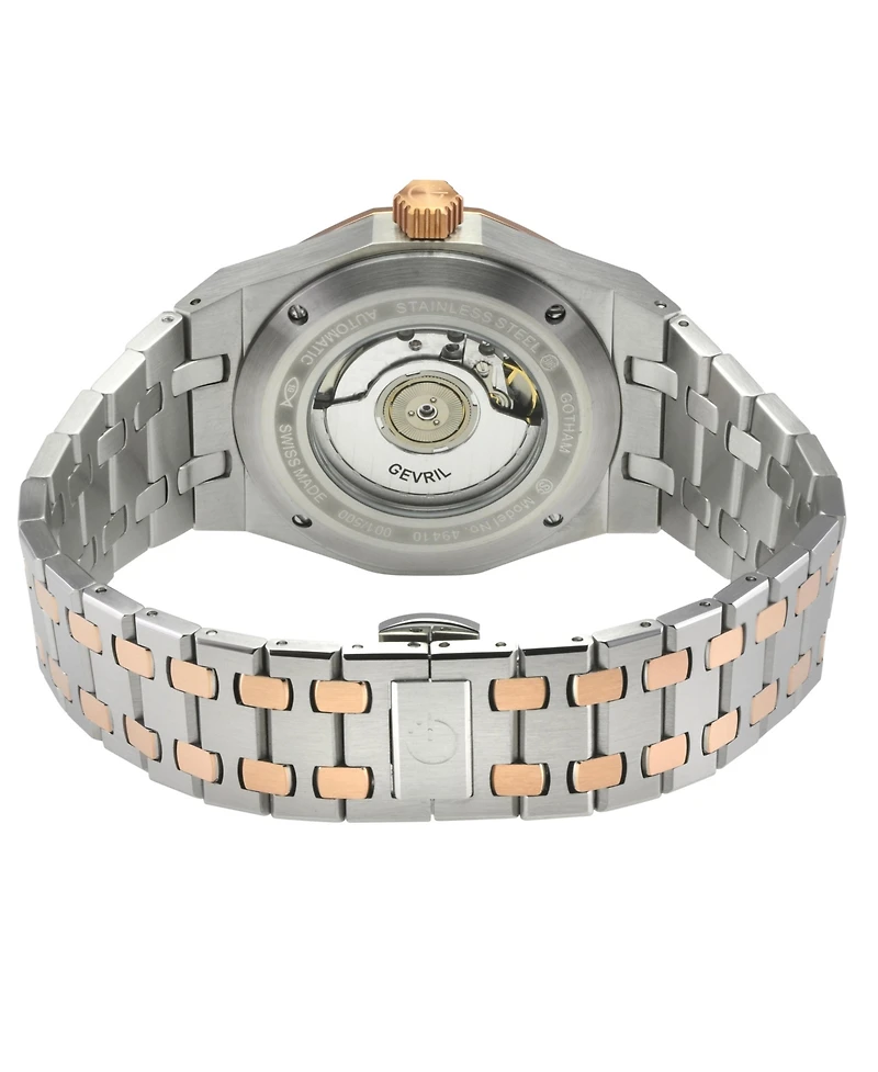 Gevril Men's Gotham Swiss Automatic Bracelet Watch