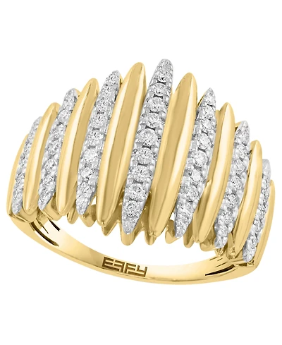 Effy Collection Diamond (1/2 ct. t.w.) Ring in 14k Yellow Gold