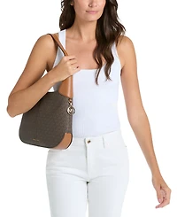 Michael Kors Signature Zip-Top Shoulder Handbag