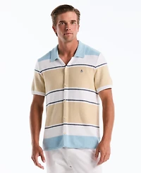 Original Penguin Men's Cotton Color-Block Stripe Shirt