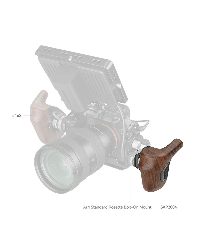 SmallRig ImageGrip Series Right Side Wooden Handle Grip with Arri Rosette