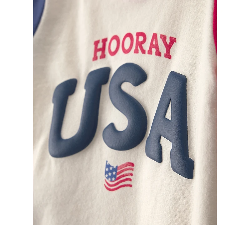 Carter's Baby Boys' Usa Short-Sleeve Top and Shorts, 2-Piece Set