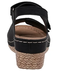 Gc Shoes Women's Keltie Double Strap Wedge Sandals