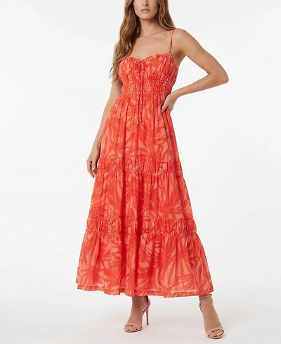Taylor Women's Printed Sweetheart Neck Pull-On Dress