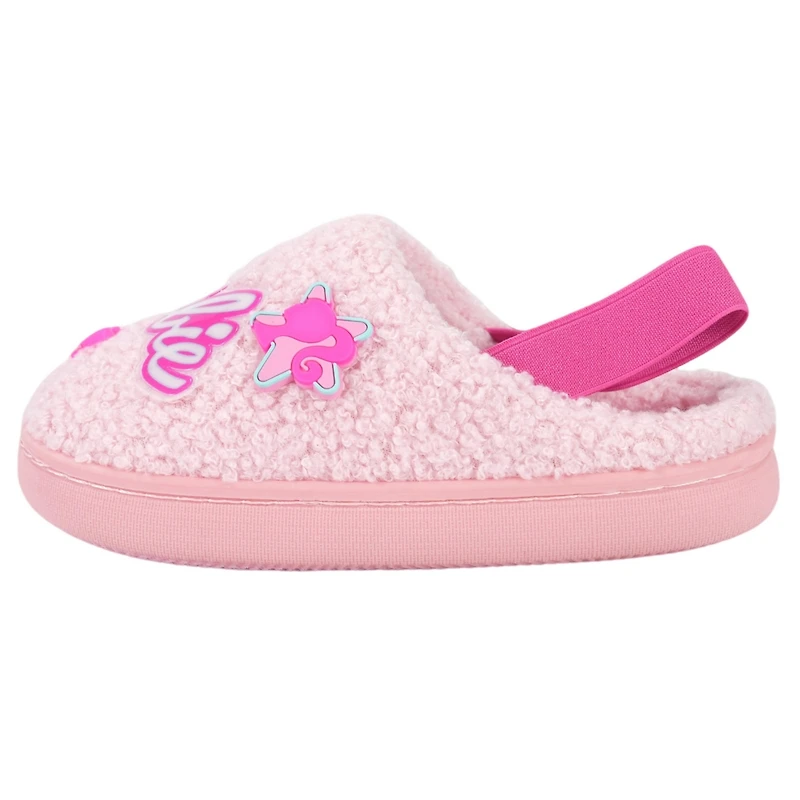 Barbie Toddler Faux Fur Slip-On Slippers