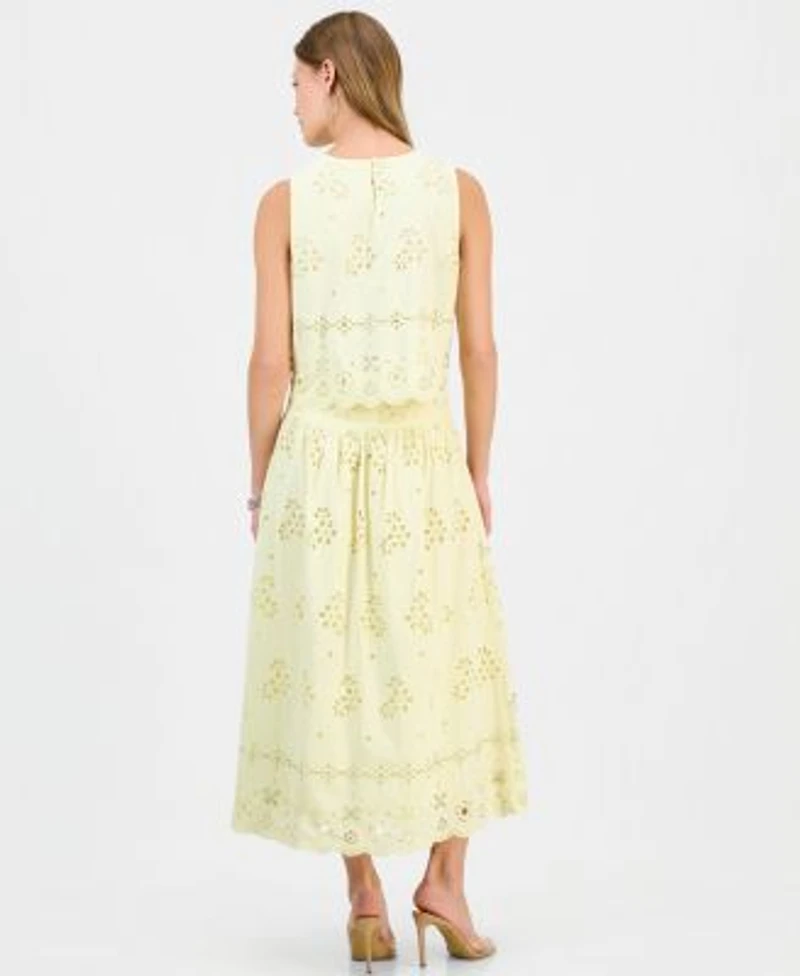 I.N.C. International Concepts Petite Sleeveless Crystal Top Midi Skirt Macys Exclusive
