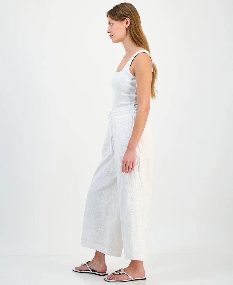 I.n.c. International Concepts Petite Jacquard High-Rise Wide-Leg Pants, Macy's Exclusive