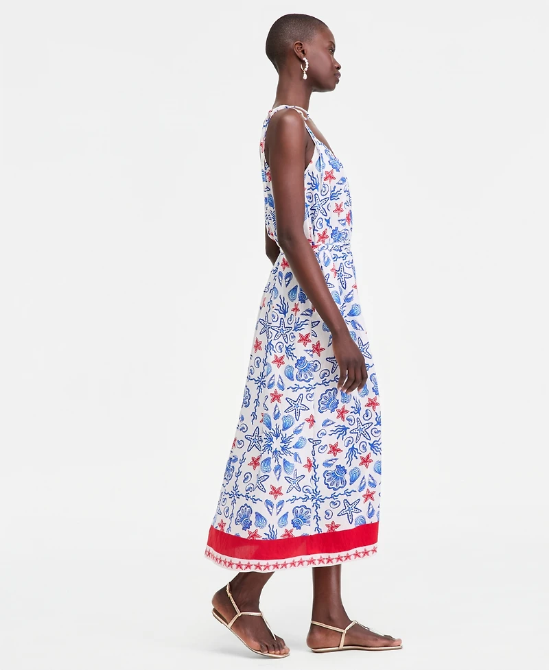 On 34th Women's Seashell Tie-Shoulder Maxi Dress, Macy's Exclusive