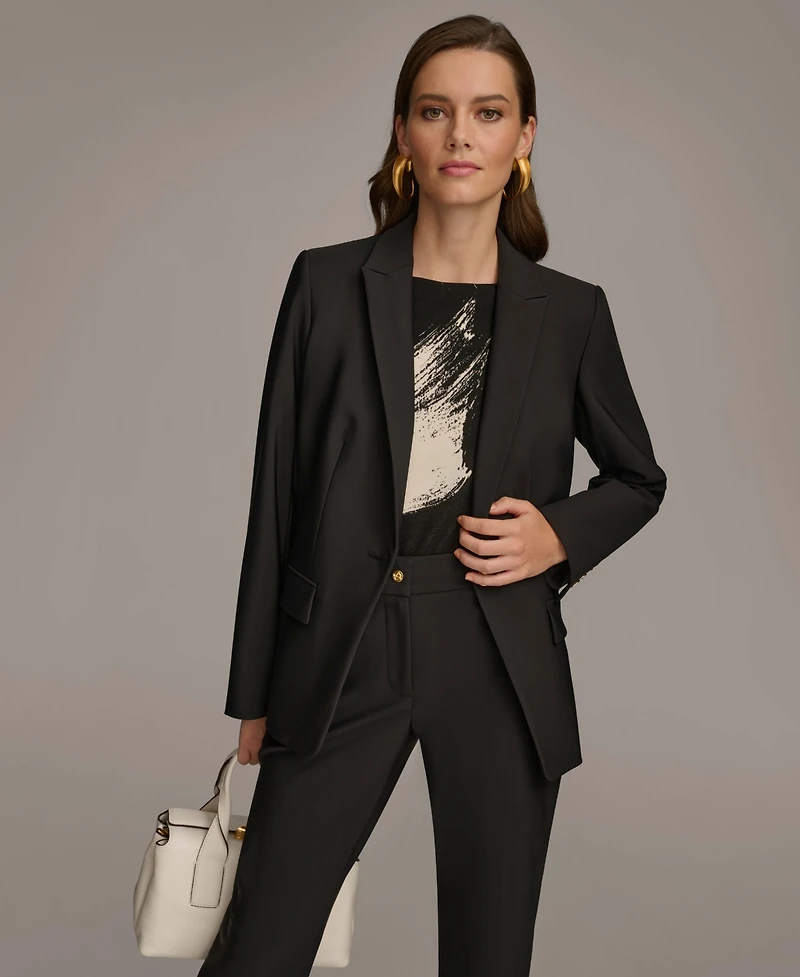Donna Karan New York Petite Single Breasted Jacket